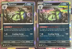 Tyranitar Holo Rare - 095/159 - Journey Together Pokemon 2025 - Image 3