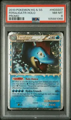 Feraligtr Prime Hgss07 Promo Pokemon Card Psa 8 Heart Gold Soul Silver Holo - Image 1