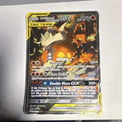 Pokemon TCG Reshiram & Charizard GX TAG TEAM Holo Promo SM201 270 HP English - Image 1