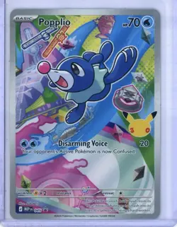 The Pokemon Company Popplio 045 Mega Evolution Promo Holo Basic Water - Image 1