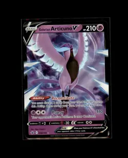 Galarian Articuno V 058/198 Holo V Rare Chilling Reign Pokemon Holo LP - Image 1
