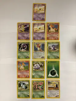 Vintage Pokemon Card Lot 13 Cards - Image 1