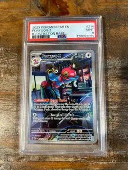 Pokemon 2023 Paradox Rift Illustration Rare PORYGON-Z #214 PSA 9 Mint RARE - Image 1