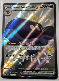 Paldean Clodsire ex Pokemon Paldean Fates 219/091 Full Art Ultra Rare NM - Image 1