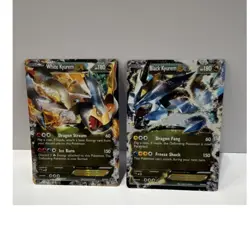 Pokemon TCG White Kyurem EX BW63 & Black Kyurem EX BW62 Promo Foil (2) - Image 1