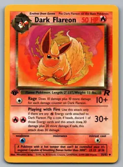 Dark Flareon 35/82 Pokemon LP Team Rocket - Image 1