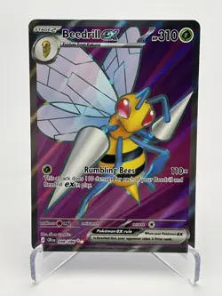 Pokemon TCG Mega Evolutions Chaos Rising Beedrill ex 098/086 UR NM - Image 1