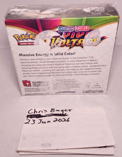 Pokemon Sword and Shield Vivid Voltage Booster Box, Factory Sealed - Image 2
