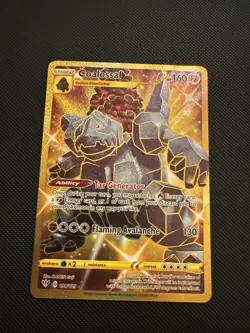 Coalossal 198/189 Secret Rare Pokemon Tcg Near Mint Full Art Holo - Image 1