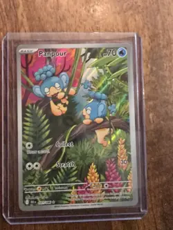 Pokemon TCG Panpour 101/086 Black Bolt illustration rare - Image 1