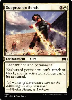 Magic the Gathering Suppression Bonds Card Regular Common ORI 2015 - Image 1