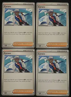 4x Cyrano 170/191 SV:Surging Sparks Pokemon Playset X4 NM - Image 1