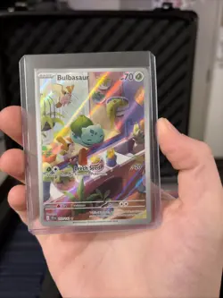 Pokemon TCG Bulbasaur Illustration Card Stellar Crown 143/142 NM/M Condition - Image 1