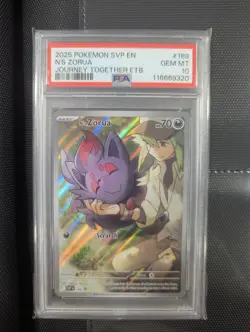 Pokemon TCG N's Zorua 189 Scarlet & Violet Promo Holo Card Journey Together - Image 1