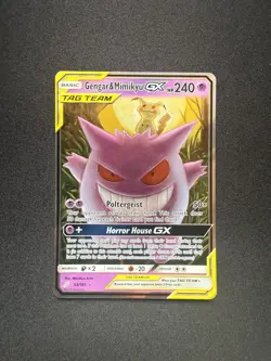 Pokemon Team Up: Gengar and Mimikyu GX Card 53/181 NM Condition - Image 1