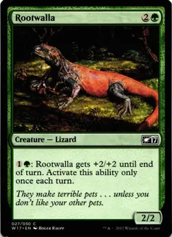 Magic the Gathering Rootwalla Card Regular Common W17 2017 Welcome Deck - Image 1
