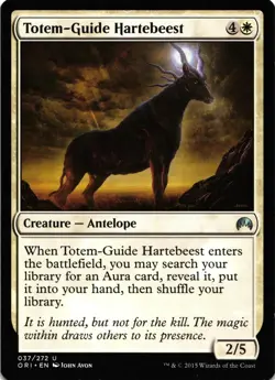 Magic the Gathering Totem-Guide Hartebeest Card Regular Uncommon ORI 2015 - Image 1