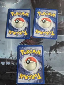 Meowth 3-Card Lot Pokemon Team Rocket, Base Set 2, Fire Red & Leaf GRN - Image 2