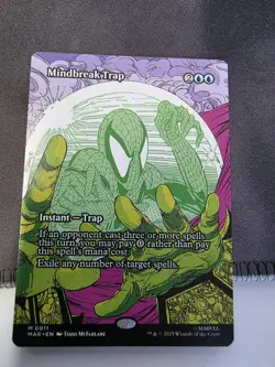SHIPS TODAY! Mindbreak Trap - Borderless - MtG Spider-Man - NM NONFOIL - Image 1