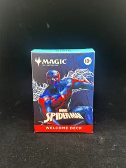 2025 Magic The Gather Marvel Spider-Man Blue Welcome Deck MTG - Image 1