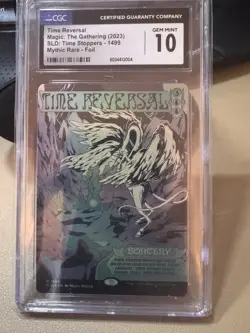 2023 MTG CGC 10!!!! SLD Secret Lair Drop Poster Foil 1499 Time Reversal - Image 1