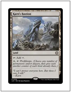 1x Karn's Bastion, Lost Caverns of Ixalan Commander, Magic MTG NM - Image 1