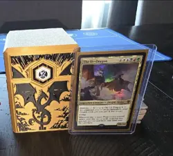 Gold Dragon MTG Deck Box Single Sleeved:~ 120​Double Sleeved: 100 (tight fit) - Image 1