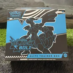 Pokemon TCG Black Bolt Elite Trainer Box ETB Lot Of 2 New Factory Sealed - Image 2