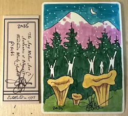 MTG ARTIST PROOF MTG Argothian Pixies AP Sketch Art Amy WEBER - Image 1