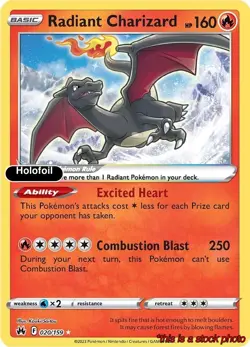 Radiant Charizard [Pokemon CRZ - 020/159] Holofoil - Image 1