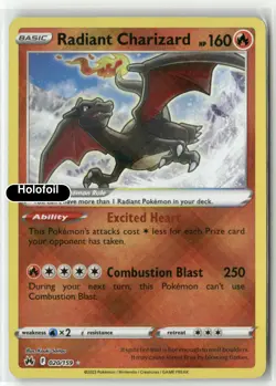 Radiant Charizard [Pokemon CRZ - 020/159] Holofoil - Image 2