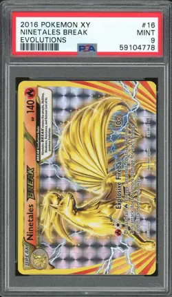 NINETALES BREAK 16/108 EVOLUTIONS POKEMON PSA 9 MINT - Image 1