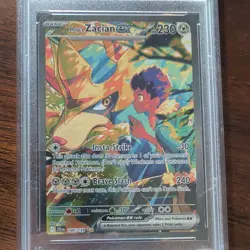 2025 Pokemon JTG EN #186 Hop's Zacian ex SIR PSA 9 MINT - Image 2