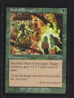 Seal of Strength C Nemesis 115 Magic The Gathering MTG - Image 1