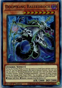 Doomking Balerdroch GFP2-EN113 Yu-Gi-Oh 1st Edition LP - Image 1