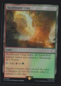 Rootbound Crag R Universes Beyond: Fallout 284 Magic The Gathering MTG - Image 1
