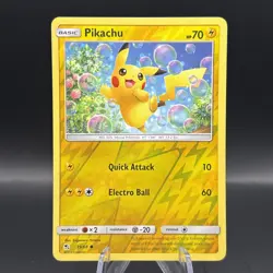 Pikachu 19/68 Hidden Fates Reverse Holo Rare Pokemon Card - Image 1