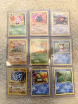 Nintendo Pokemon TCG 1st Edition Base Set & Jungle 9-Card Lot Holo/Regular - Image 1