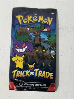 5 Pack Pokemon TCG Trick or Trade Booster Packs 2024 Halloween Card Lot Bundle - Image 1