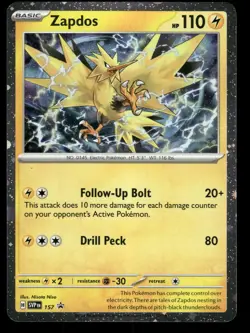 Zapdos - 157 Holo SV: Scarlet & Violet Promo Cards LP-NM - Image 1