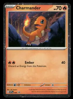 Charmander - (Cosmos Holo) 047 Holo SV: Scarlet & Violet Promo Cards LP-NM - Image 1