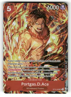 Portgas.D.Ace (Illustration Box Vol.5) SR One Piece Promotion Cards ST15-005 NM - Image 1