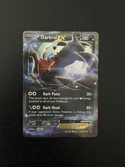 Pokemon TCG Darkrai EX Ultra Rare Card 74/122 XY Breakpoint NM - Image 1