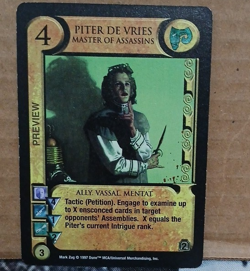 Dune CCG Piter De Vries Ally Card Preview Promo English 1997 Mark Zug - Image 1
