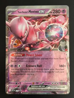 Team Rocket's Mewtwo ex - 216 Holo Promo SV: Scarlet & Violet Promo Cards NM - Image 1