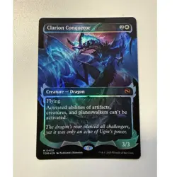 Wizards of the Coast Clarion Conqueror 0400 TDM Creature Dragon White 3/3 - Image 1