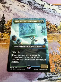 Adrix and Nev, Twincasters - Borderless - Secret of Strixhaven - SPG M 0158 - Image 1