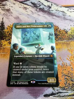 Adrix and Nev, Twincasters - Borderless - Secret of Strixhaven - SPG M 0158 - Image 4