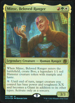 Minsc, Beloved Ranger 227/281 Mythic NM Adventures in the Forgotten Realms MTG - Image 1