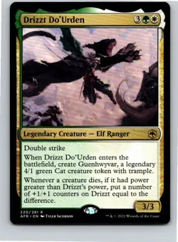 Magic the Gathering Drizzt Do'Urden Adventures in the Forgotten Realms MTG - Image 1